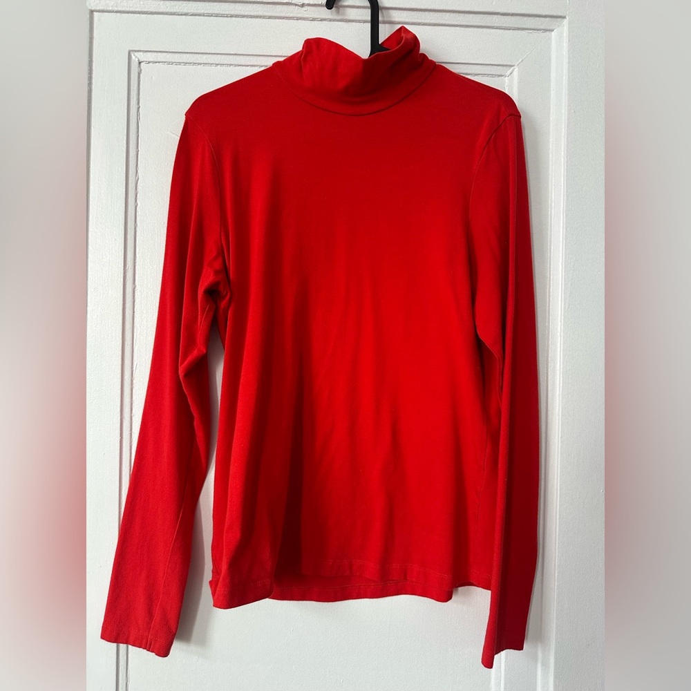 Frank & Oak red turtleneck